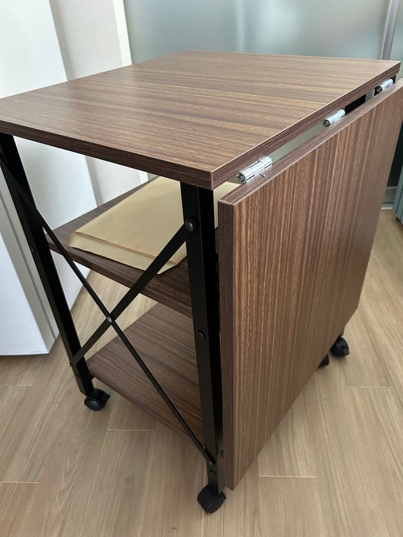 ニトリ折りたたみデスクワゴン