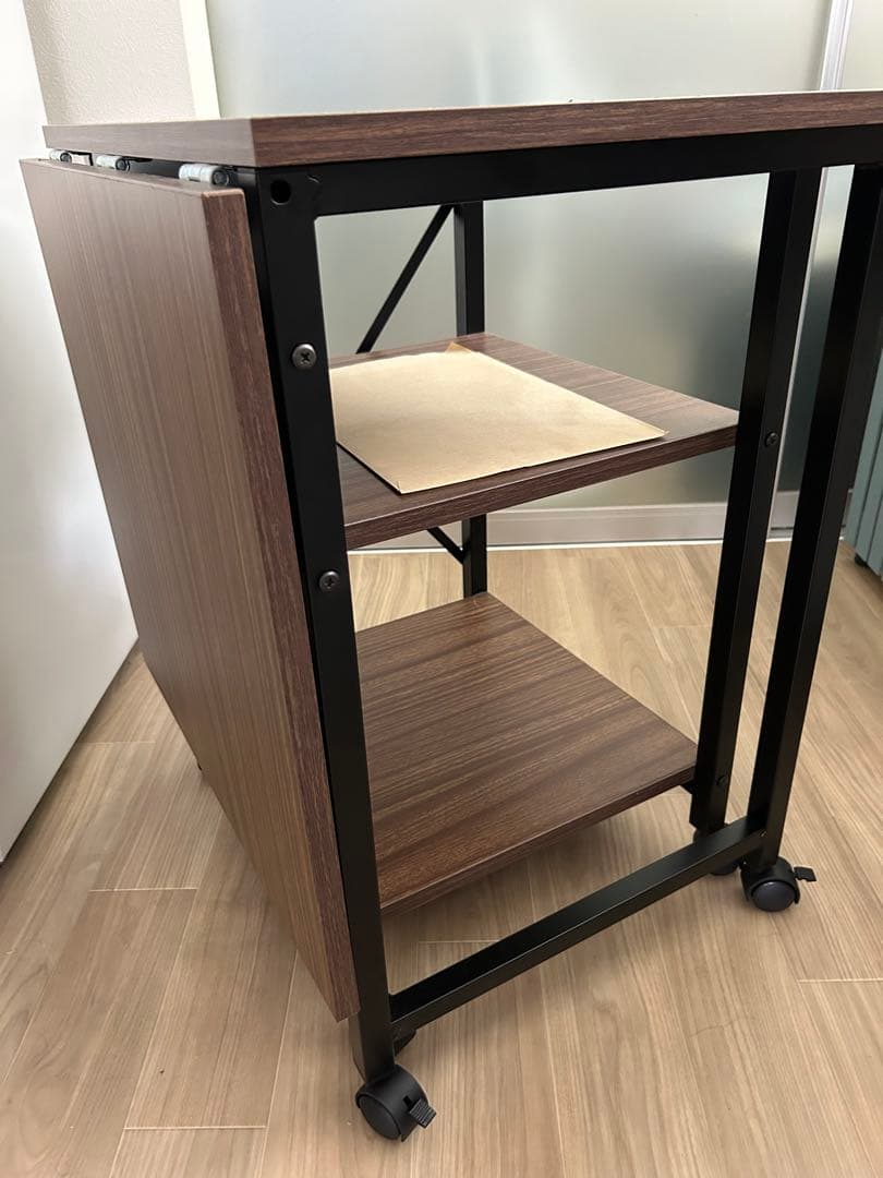 ニトリ折りたたみデスクワゴン