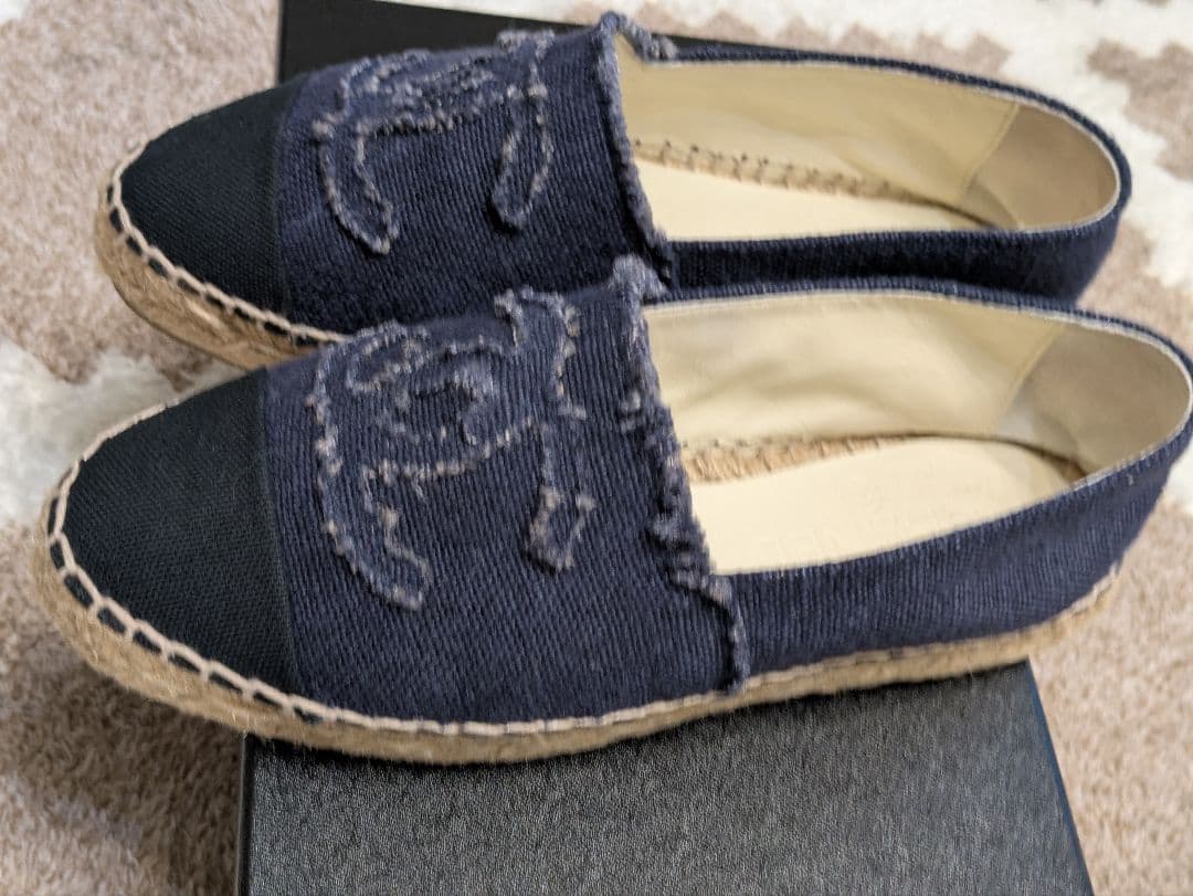 明日まで特別価格　シャネル 35 エスパドリーユ スリッポン CHANEL