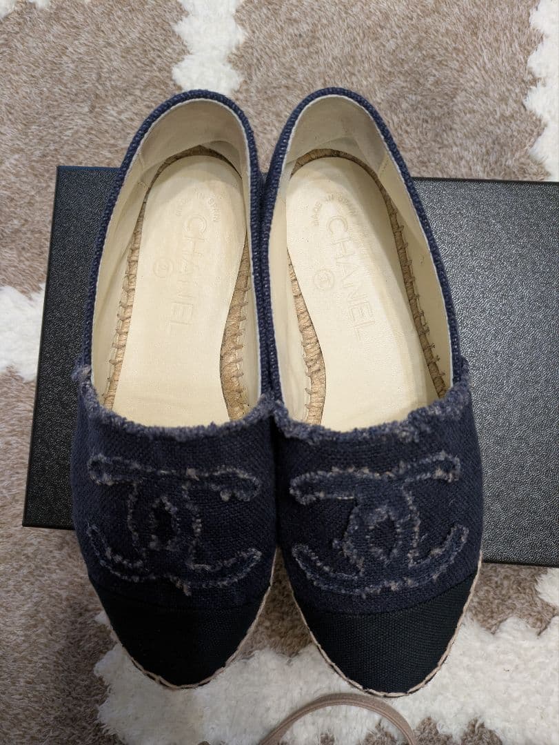 明日まで特別価格　シャネル 35 エスパドリーユ スリッポン CHANEL