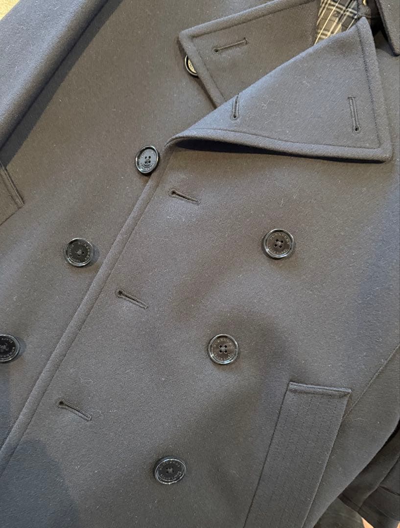 バーバリーブラックレーベル　PコートメンズM