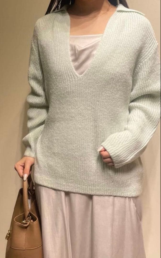 土日限定 SNIDEL キーネックニットセットキャミワンピース　サイズ1