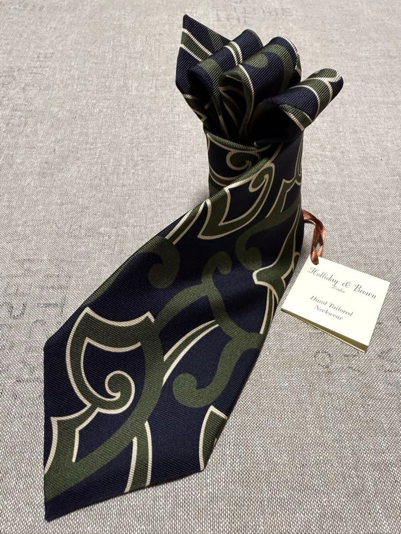 【新品】Holliday & Brown／アーカイブモチーフ／ネイビー／カーキ