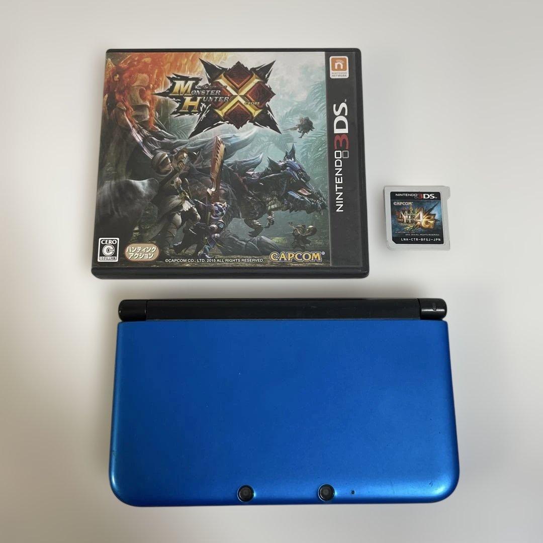 ニンテンドー3DS LL本体　モンハンカセット2枚付き