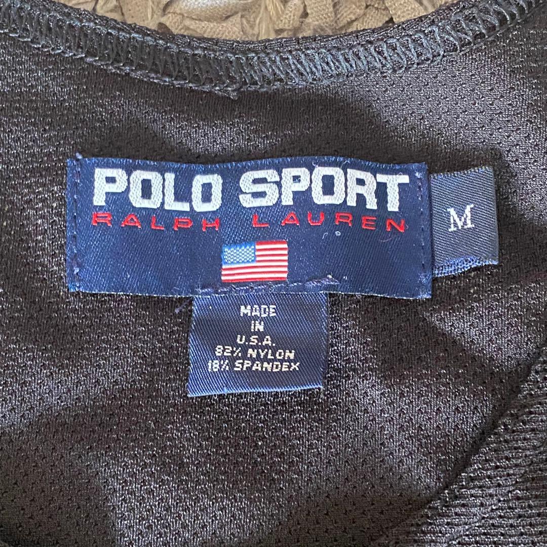 【vintage】POLO SPORT タンクトップ 黒 M USA製 90s