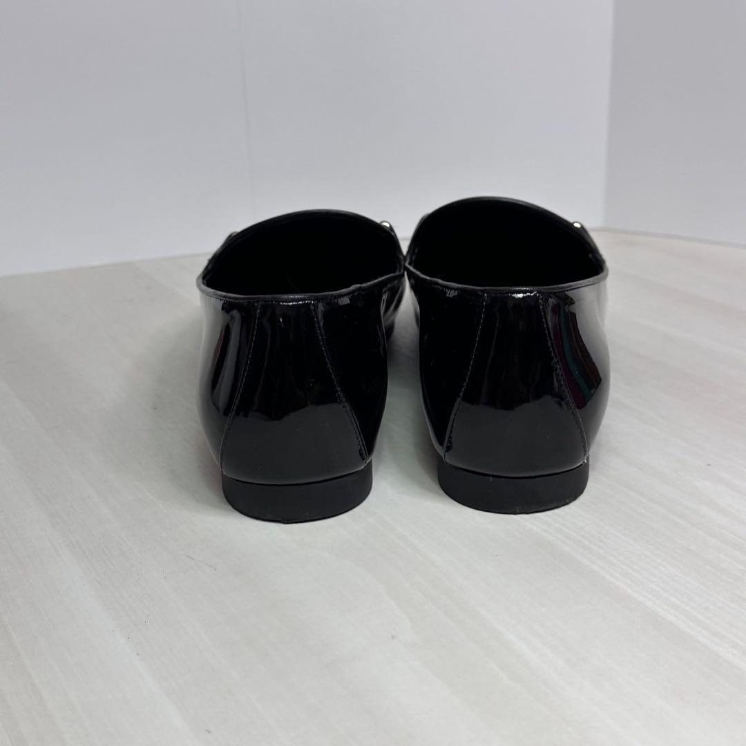 美品☆フェラガモ☆レディース☆パンプス☆エナメル☆ブラック☆サイズ7☆168