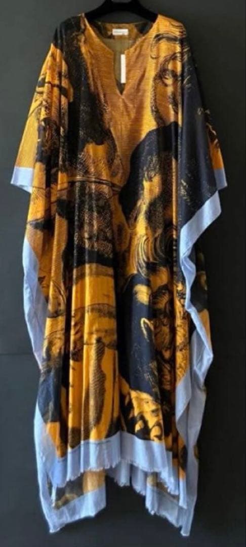 DRIES VAN NOTEN ルーベンス絵画プリント カフタンワンピース