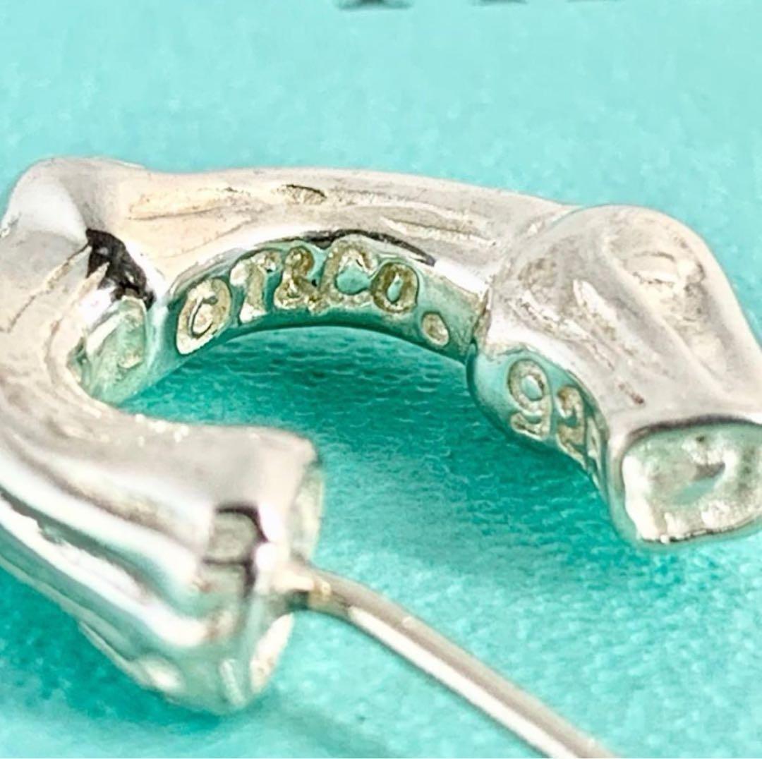 ティファニー 美品 ティファニー バンブー フープ ピアス 片耳　v58