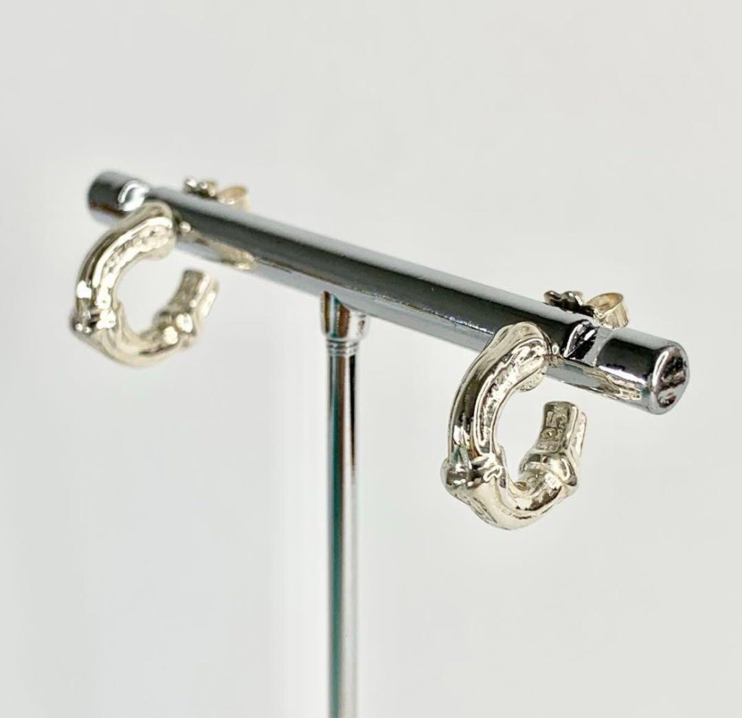 ティファニー 美品 ティファニー バンブー フープ ピアス 片耳　v58