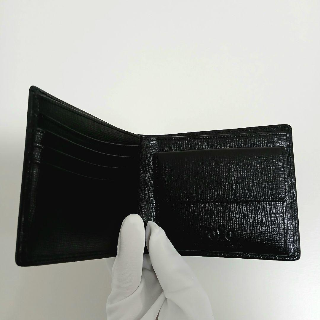 【新品未使用】ポロ ラルフローレン ブラック　 二つ折り財布