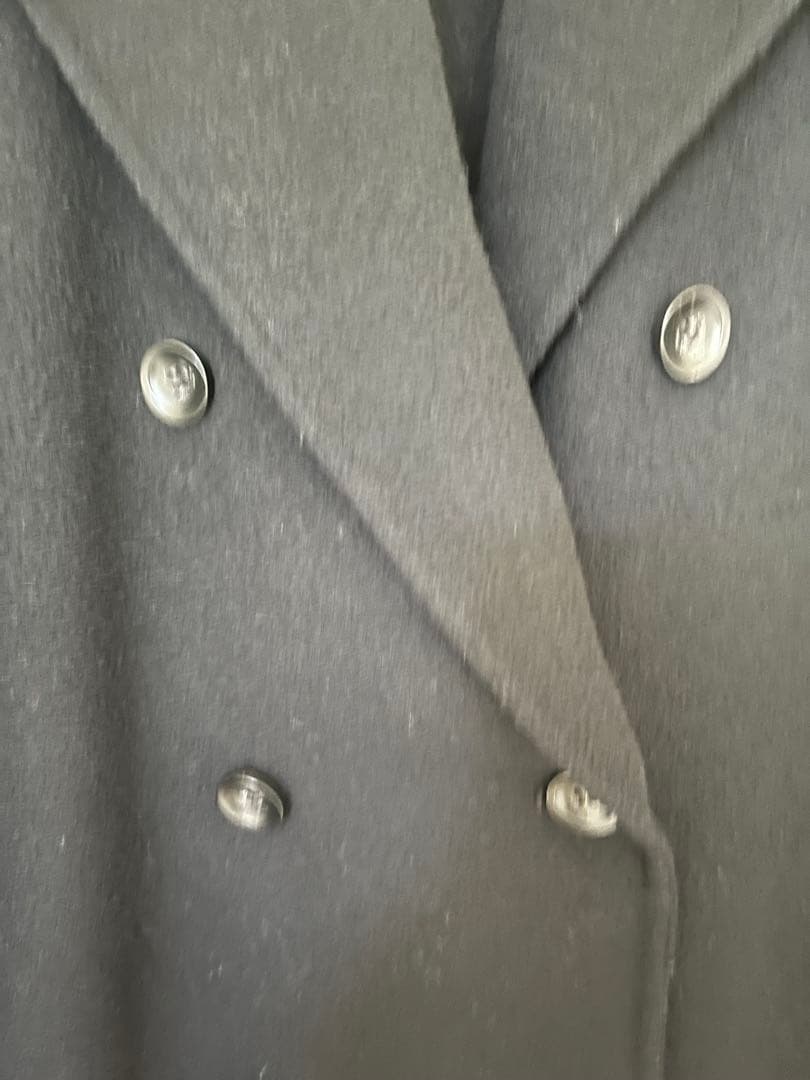 N.O.R.C 黒 ダブルブレスト ロングコート