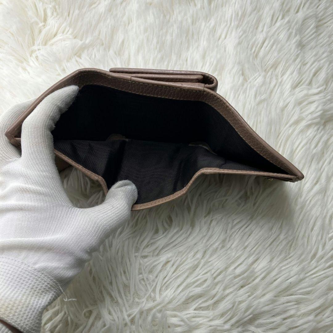 ✨美品✨　GUCCI ミニ財布　マーモント　三つ折り　GGロゴ