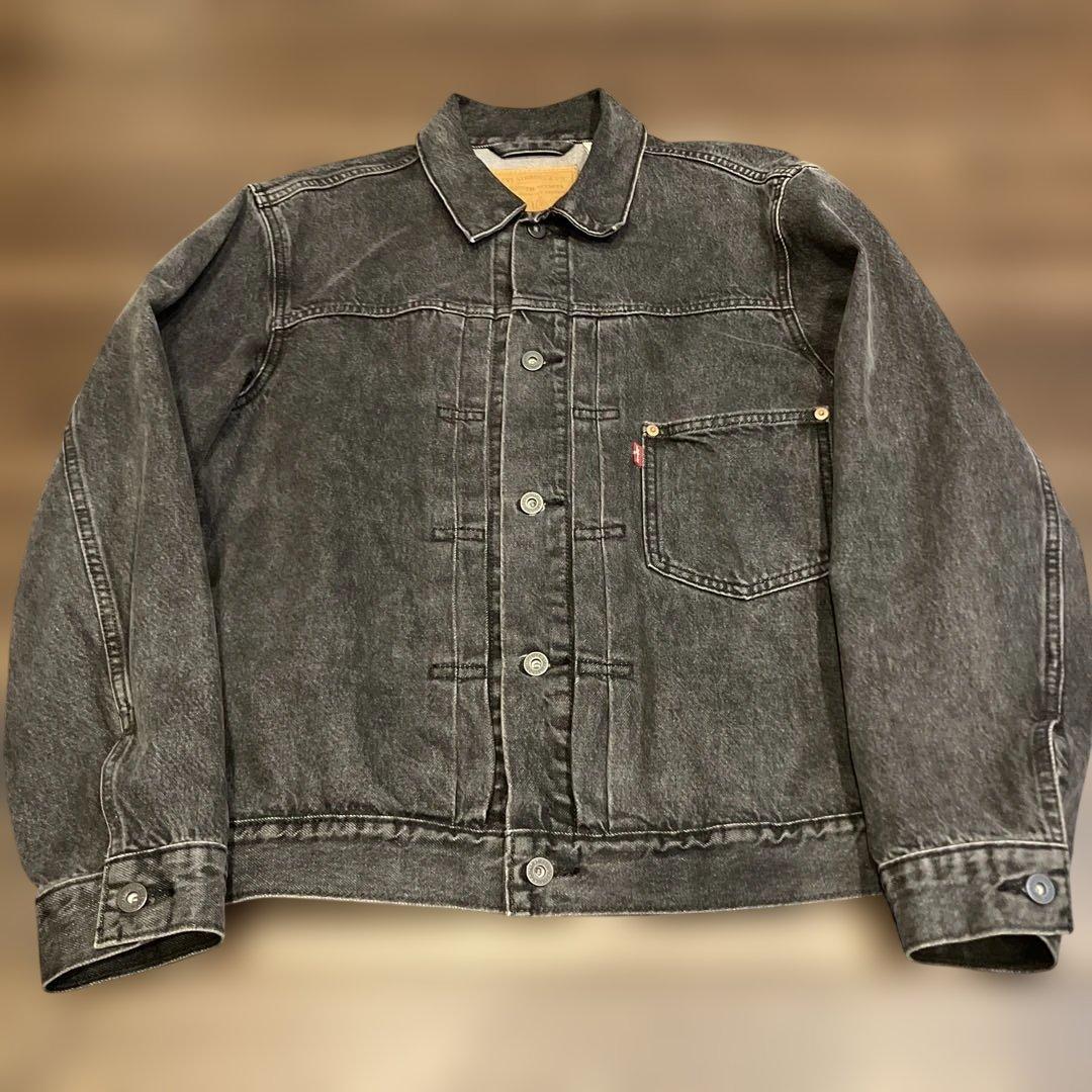 Levi’s Premium ブラックデニム 1stタイプ Gジャン M 黒
