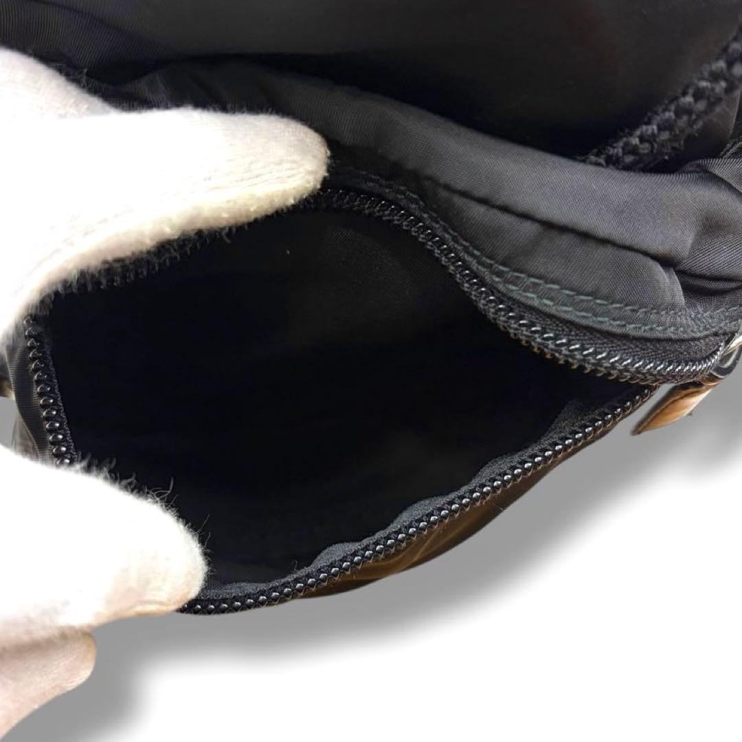 【美品】PRADA プラダ リュック バックパック ナイロン 三角ロゴ ブラック