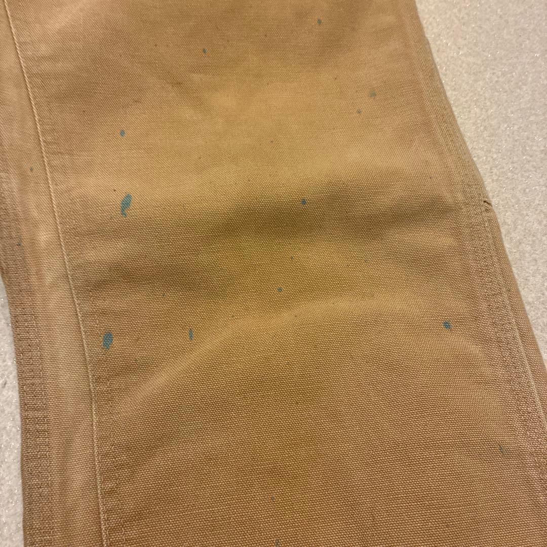 カーハート　80s 100周年タグ　ダブルニーパンツ　フェード　ペンキ　ボロ