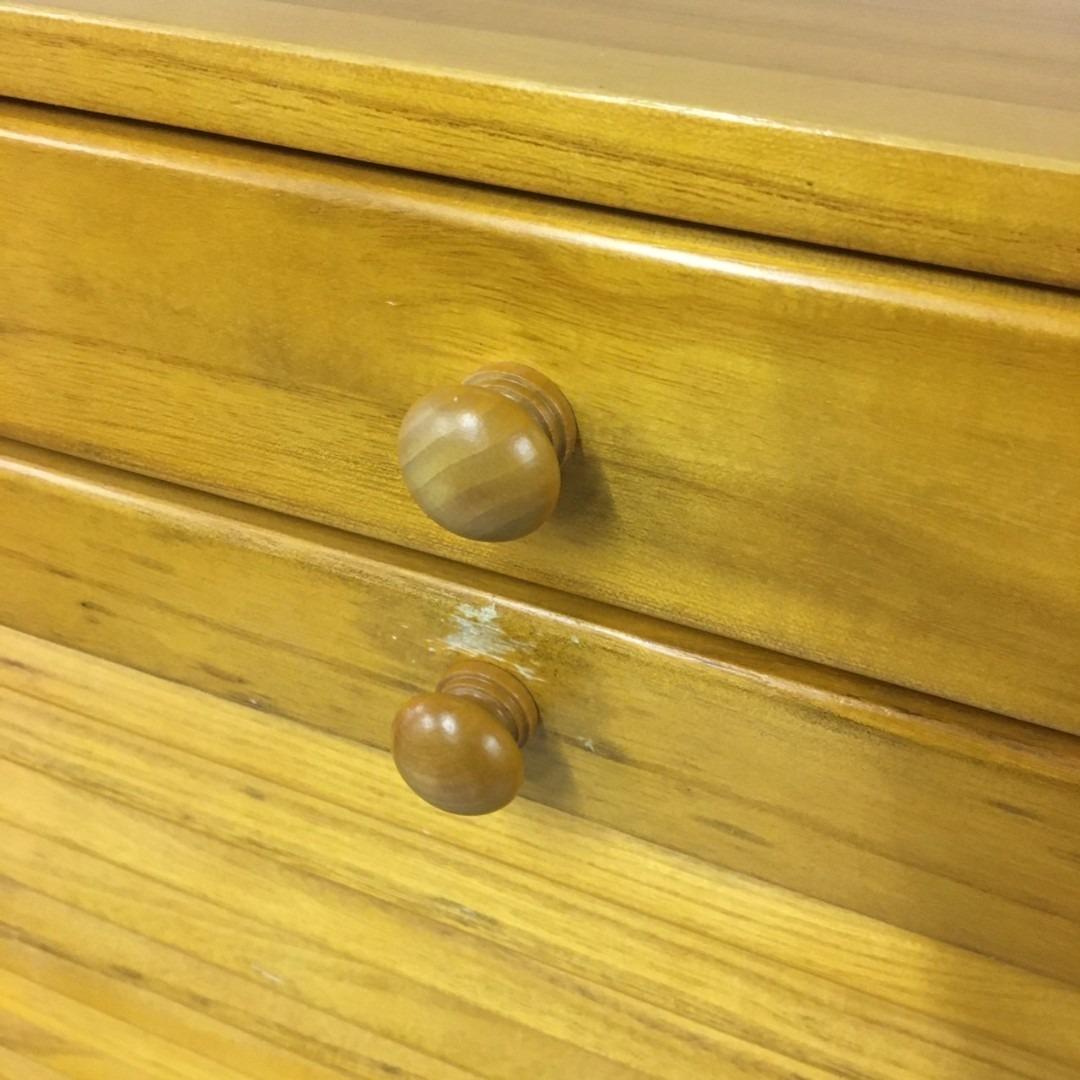 24945 天然木 3段シューズボックス　靴箱 スリーアイ MSS-6973NA