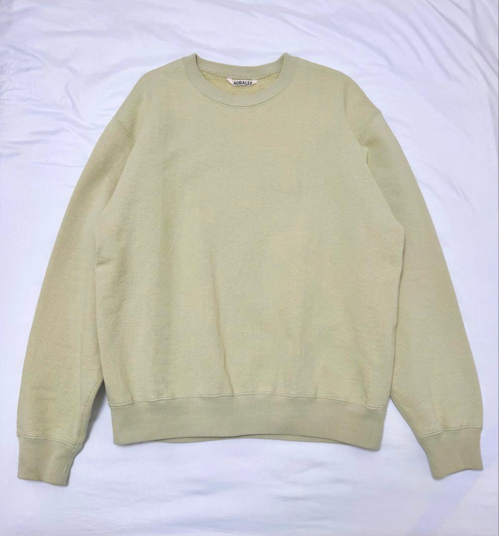 極美品　　AURALEE HEAVY BD SWEAT P/O