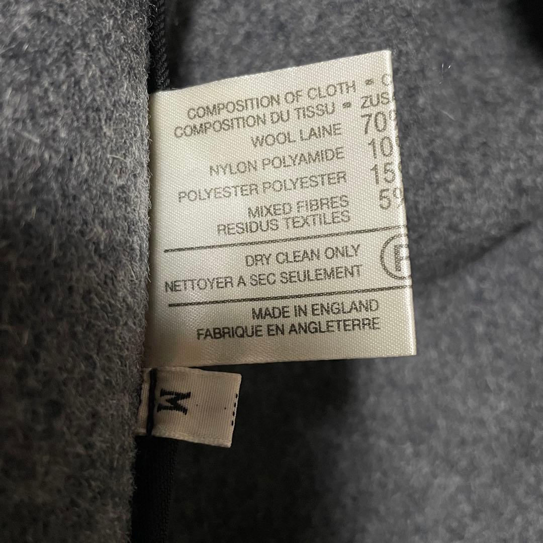 【美品】ブルックスブラザーズ 英国製 ウール混 コート 80s ブラック M