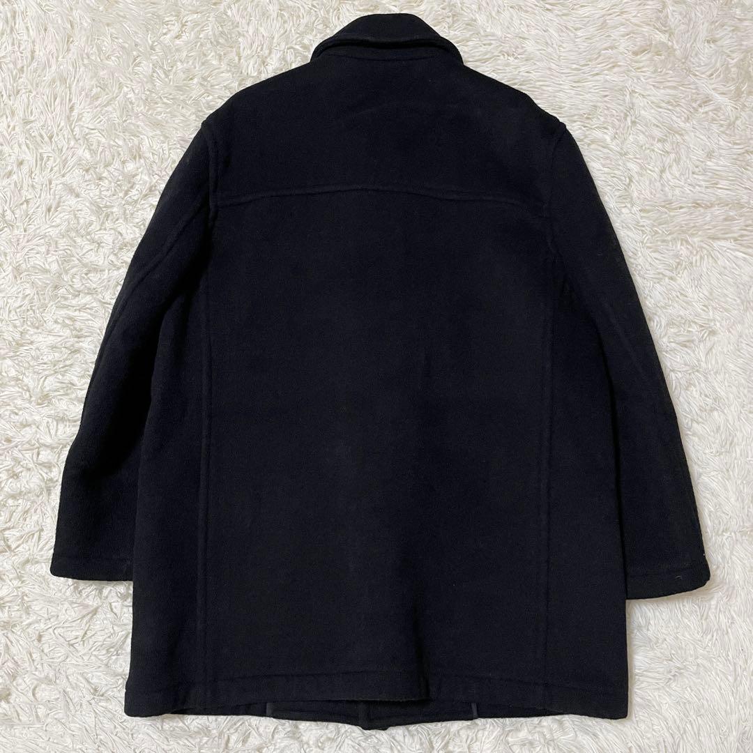 【美品】ブルックスブラザーズ 英国製 ウール混 コート 80s ブラック M