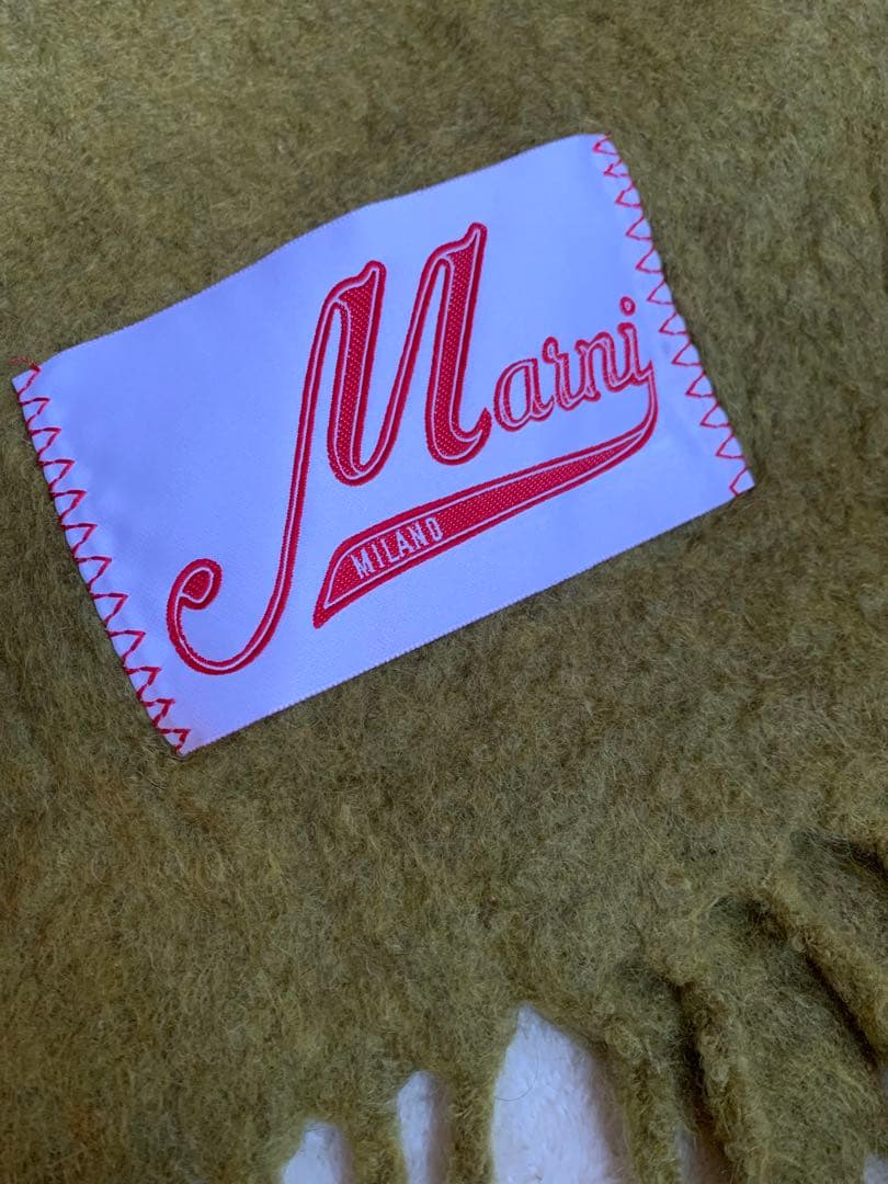 Marni オリーブグリーン マフラー