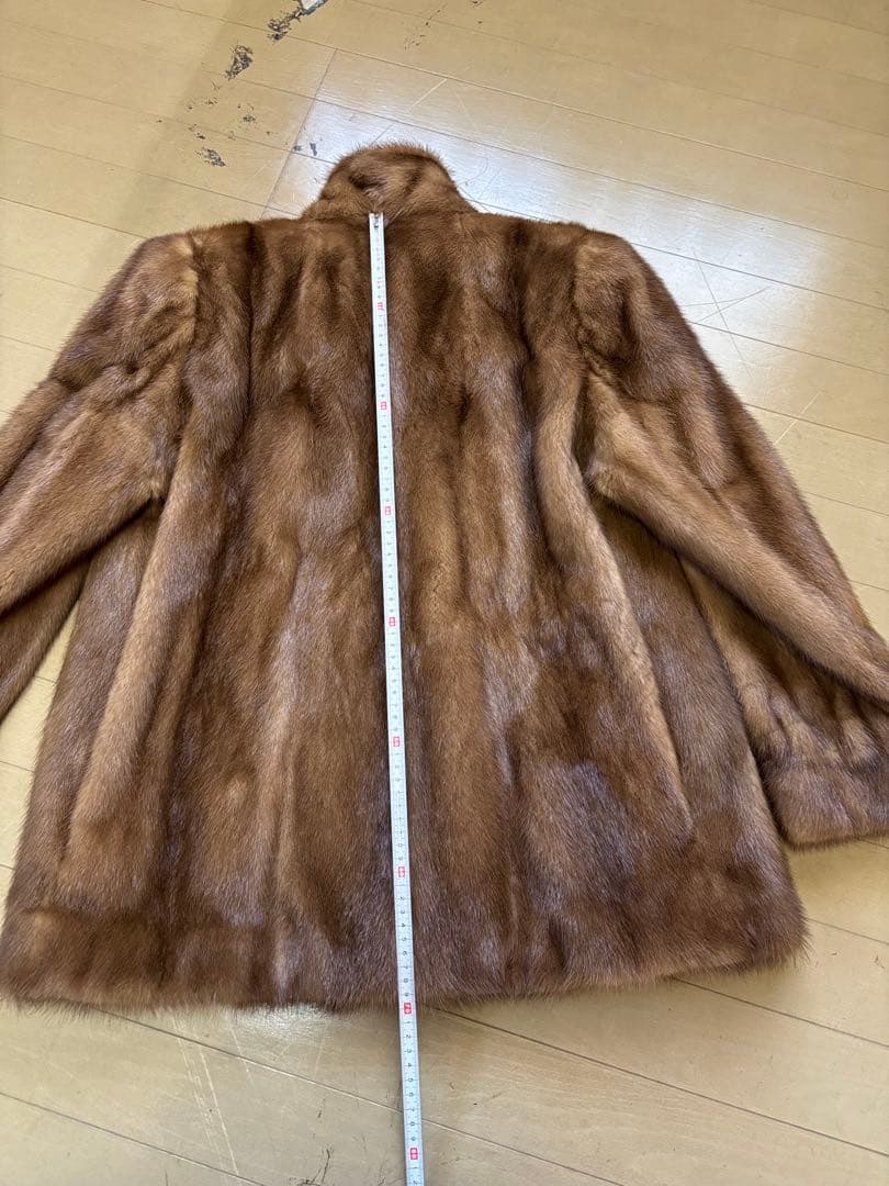 リアルミンク　ブラウンファーコート フロントオープン