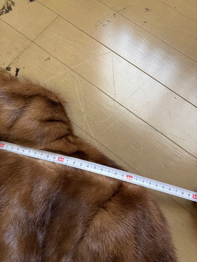 リアルミンク　ブラウンファーコート フロントオープン