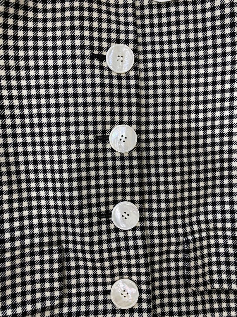 最終値下げ　ミュウミュウのギンガムチェックジャケット&スカートセットアップ