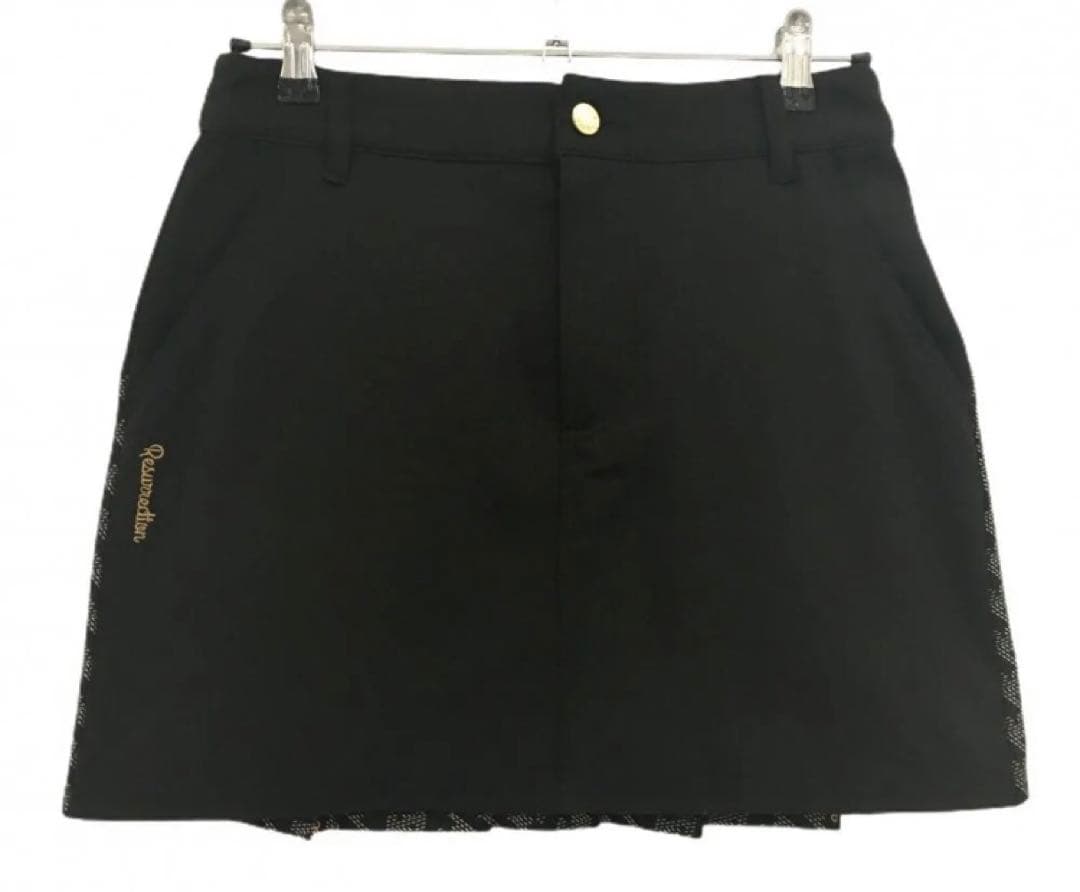 レザレクション　後ろプリーツスカート　M