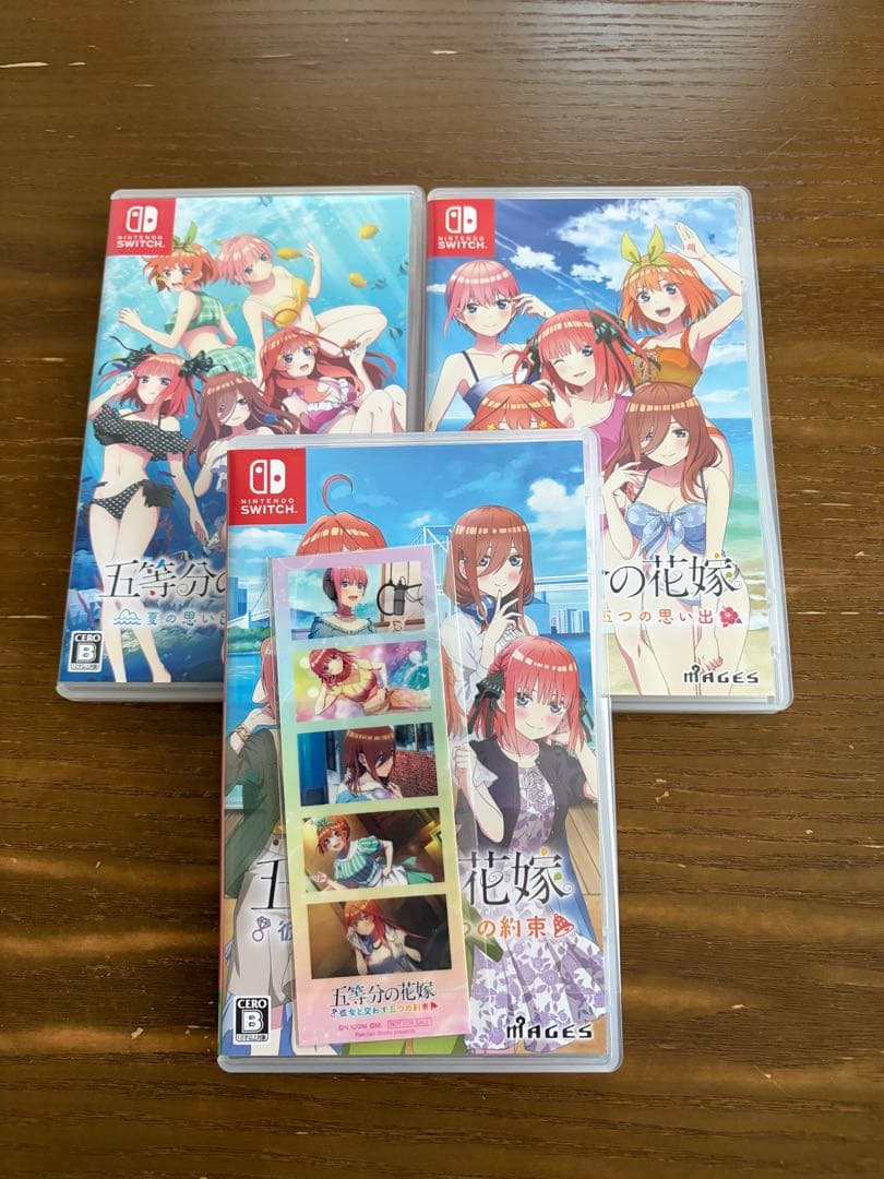 Switch 五等分の花嫁 [通常版]ゲーム3点セット　ミニフォトステッカー付き