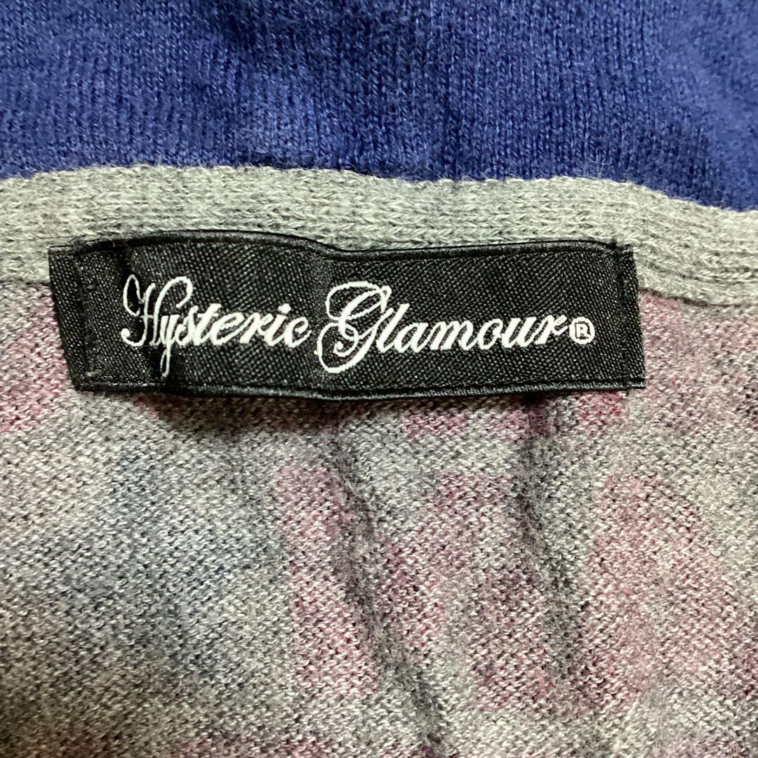 hysteric glamour ヒスガール　ロゴ柄　ジップアップパーカー