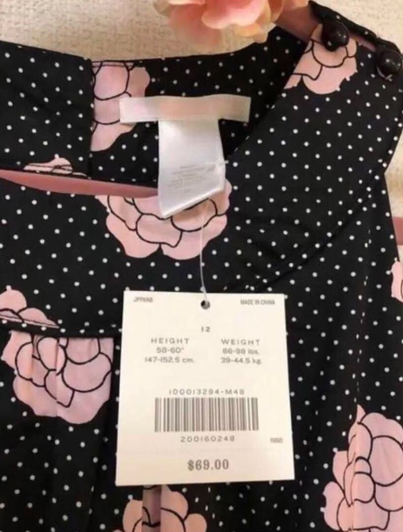 ジャニーアンドジャック 薔薇柄　サンドレス12T 150cm 新品　オマケ付き