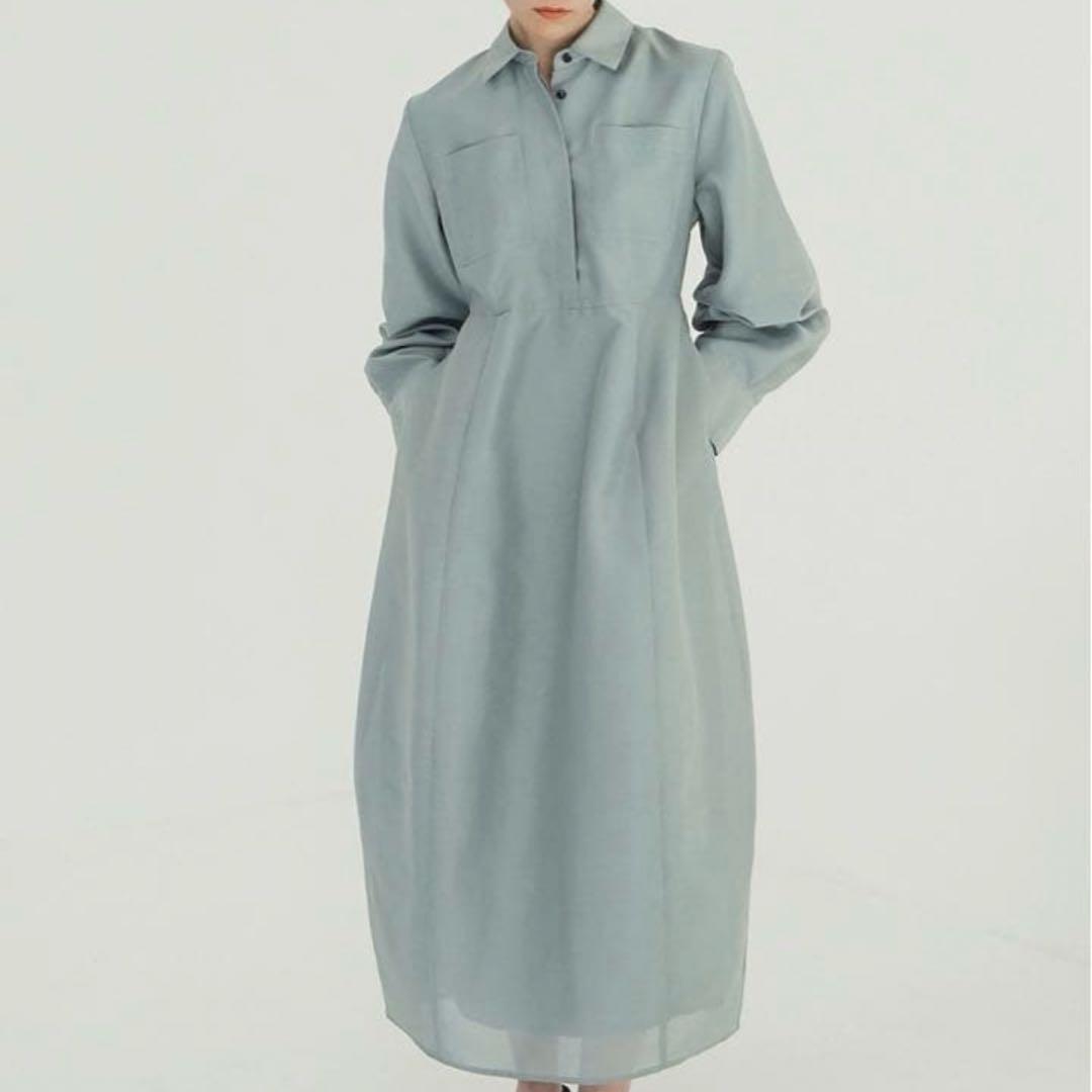 【clane】 FLUFFY SHEER SHAPE ONEPIECE 1