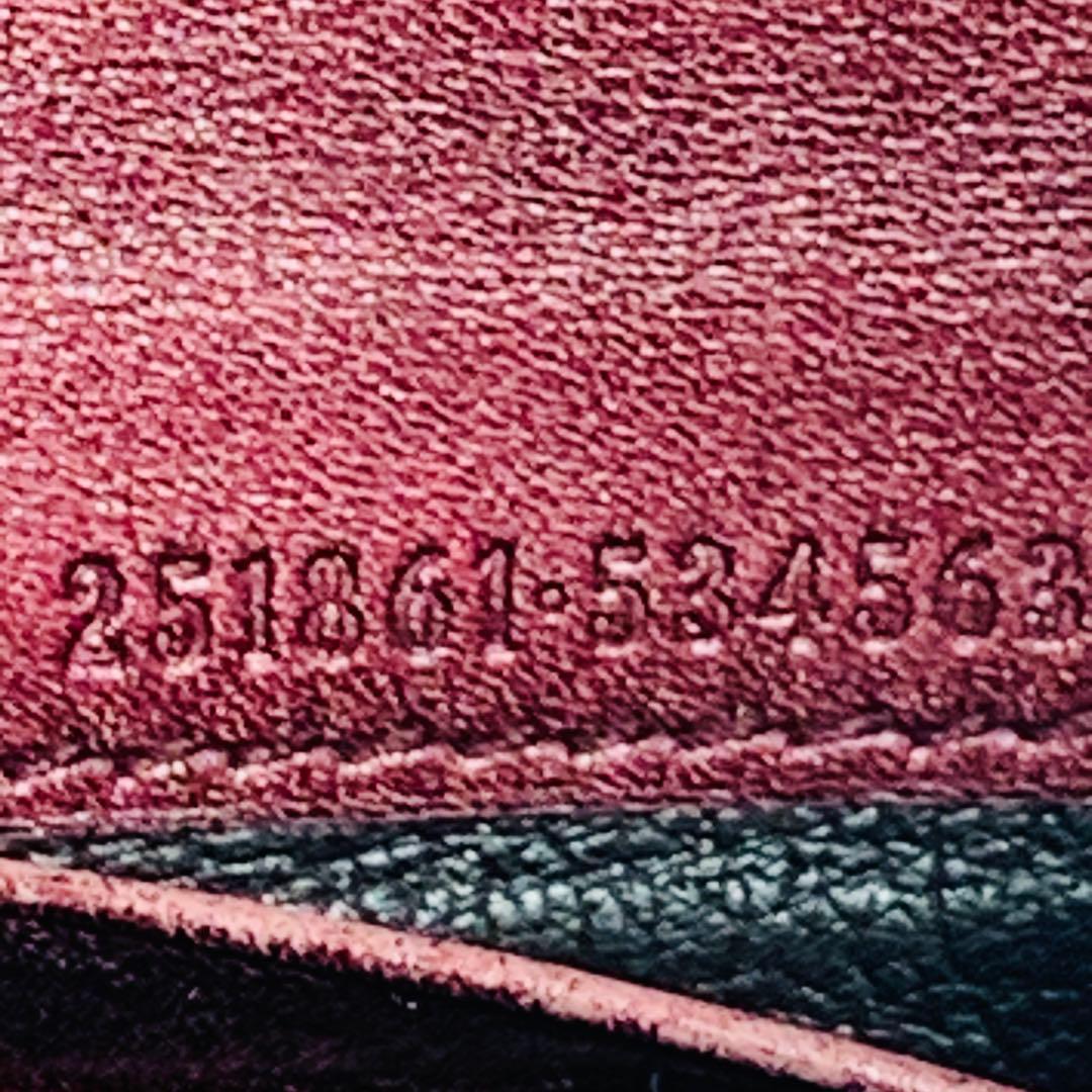 GUCCIグッチ 長財布 ラブリー/シマライン 251861 ブラウン レザー