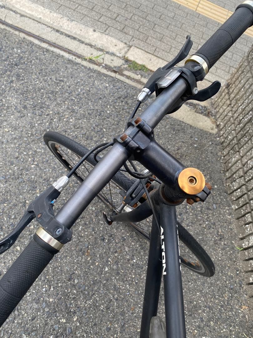 【引取り限定】 自転車 ALTON クロスバイク ブラック