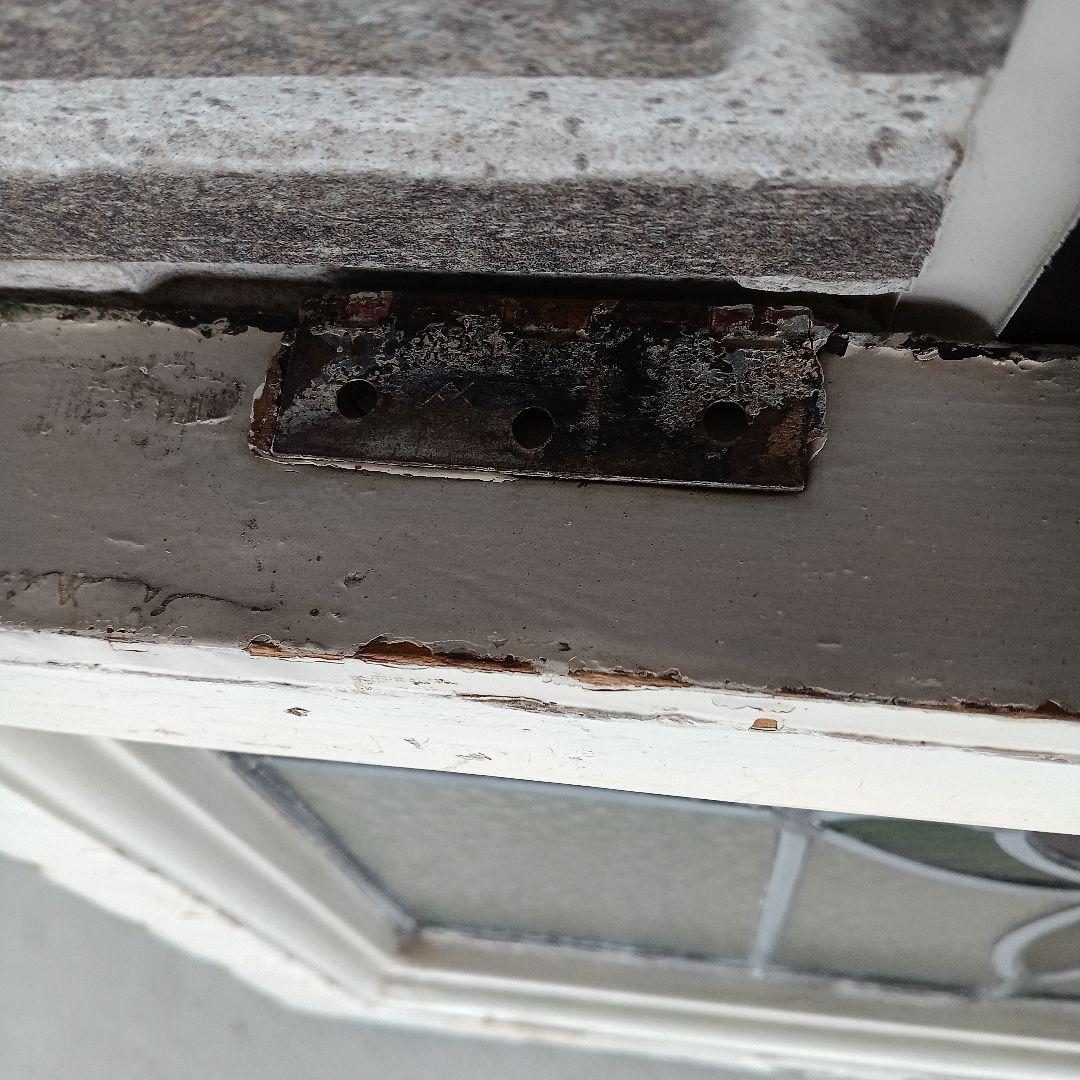 「リー」アンティークガラス　窓枠付きパネル　イギリス製　洋風雑貨