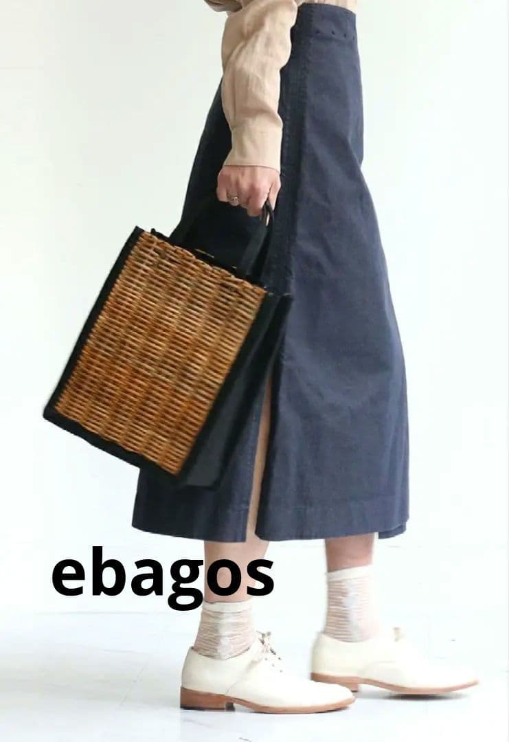 定価53900円 ebagos エバゴス 紙袋型バッグ カゴブクロ バッグ