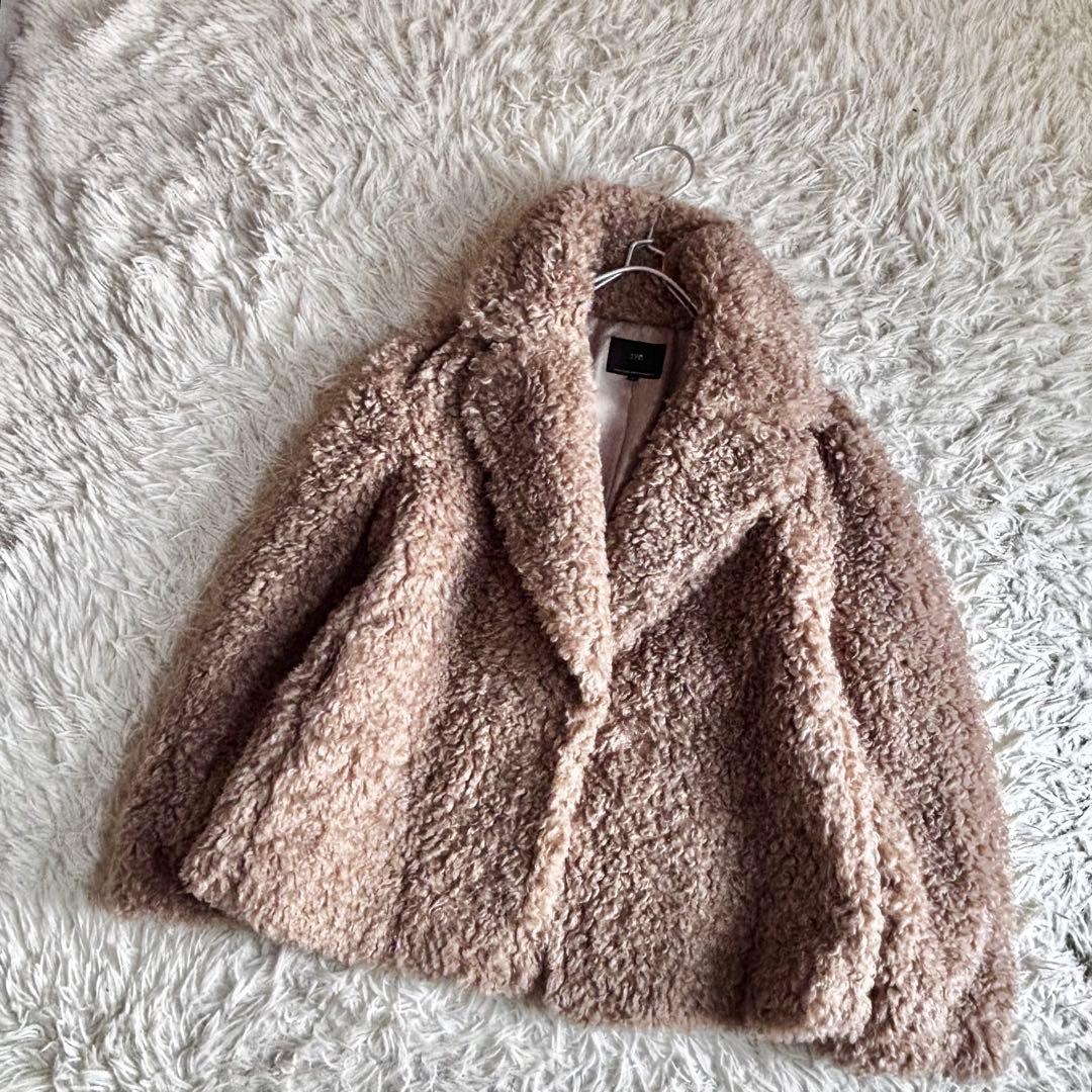 未使用 23区 ECOPEL プードルファー コート ジャケット アウター 38