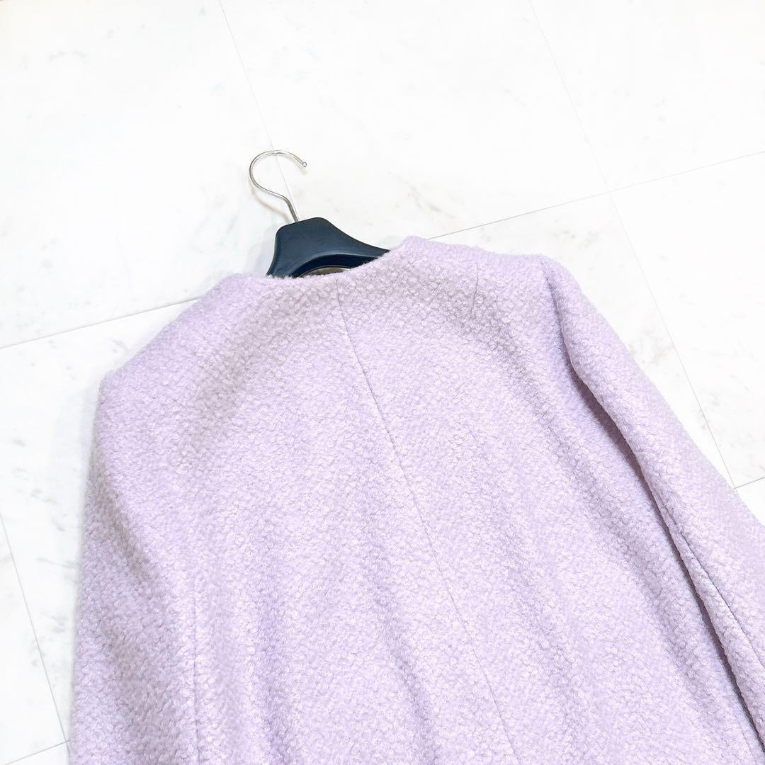 美品 JUSGLITTY ジャスグリッティー ブークレジャコット ノーカラー