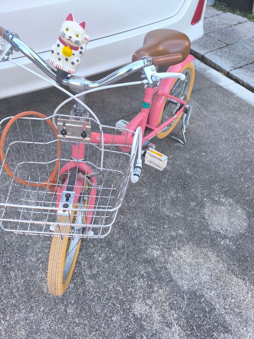 東京バイク　ピンク 幼児用自転車 前バスケット付き
