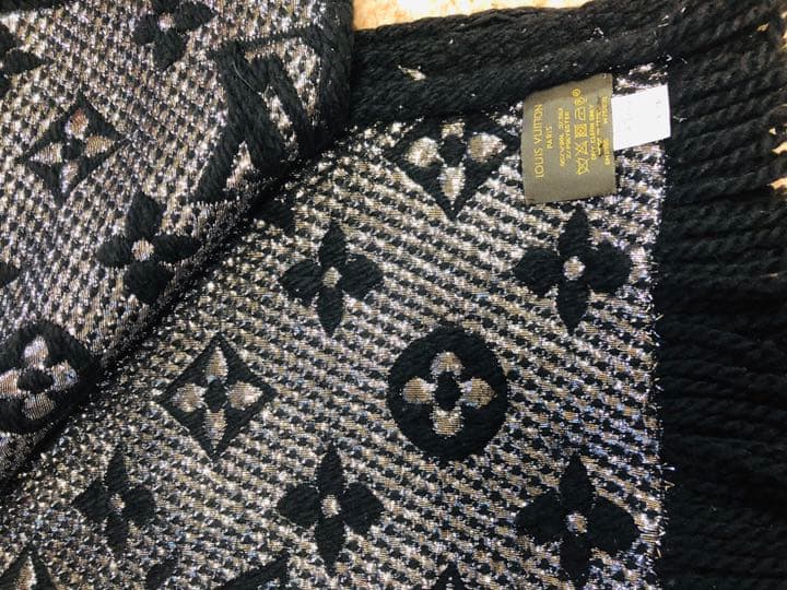 美品☆ルイヴィトン♡エシャルプロゴマニアシャインウールポリエステルマフラー♡