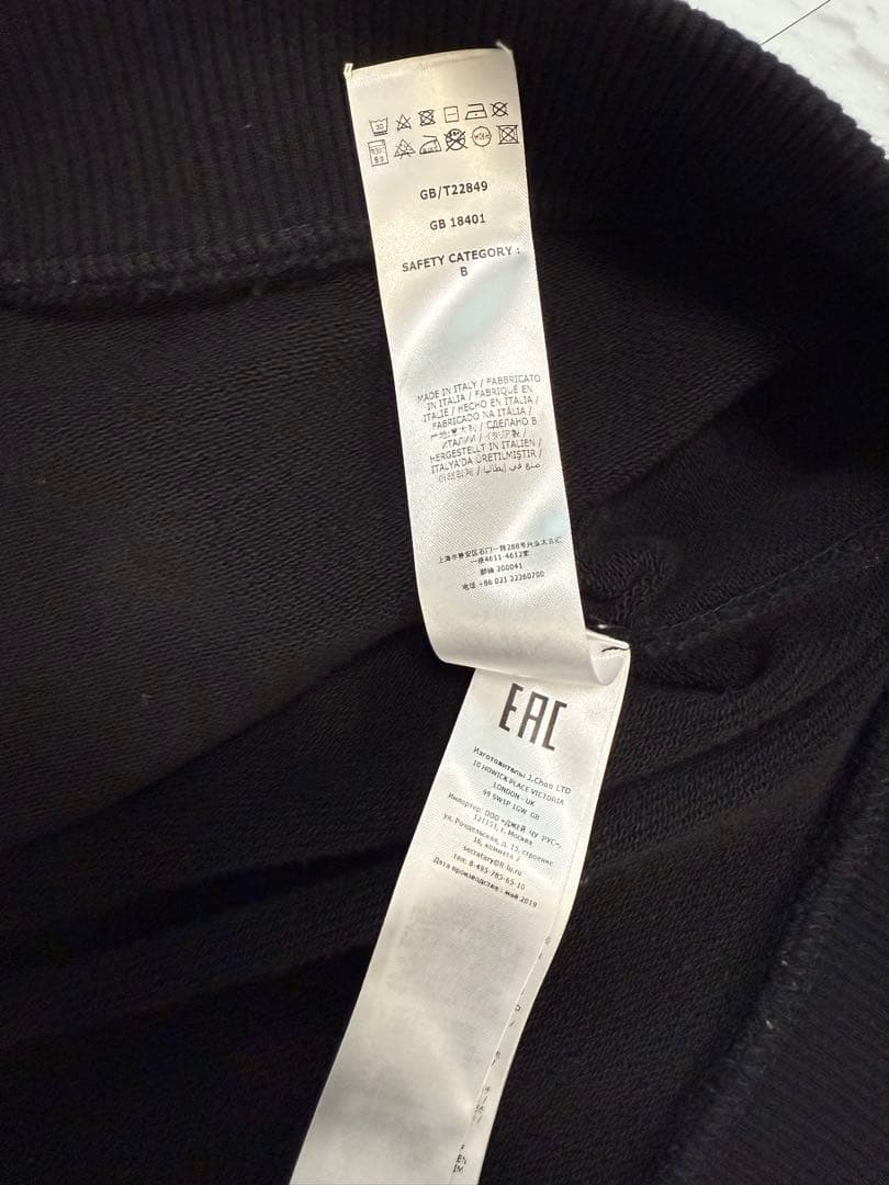 JIMMY CHOO ブラック フード付きパーカー