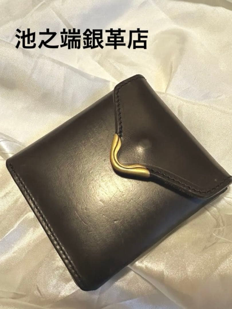 CrampクランプUKブライドルレザーフロント金具ギャルソンスリムウォレット