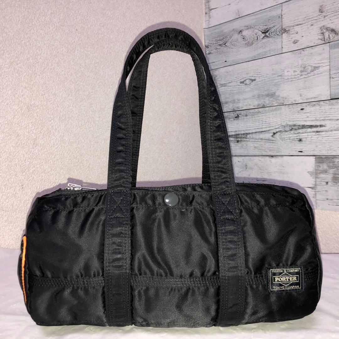 超美品✨人気 ポーター タンカー ミニボストンバッグ ドラム Sサイズ ブラック