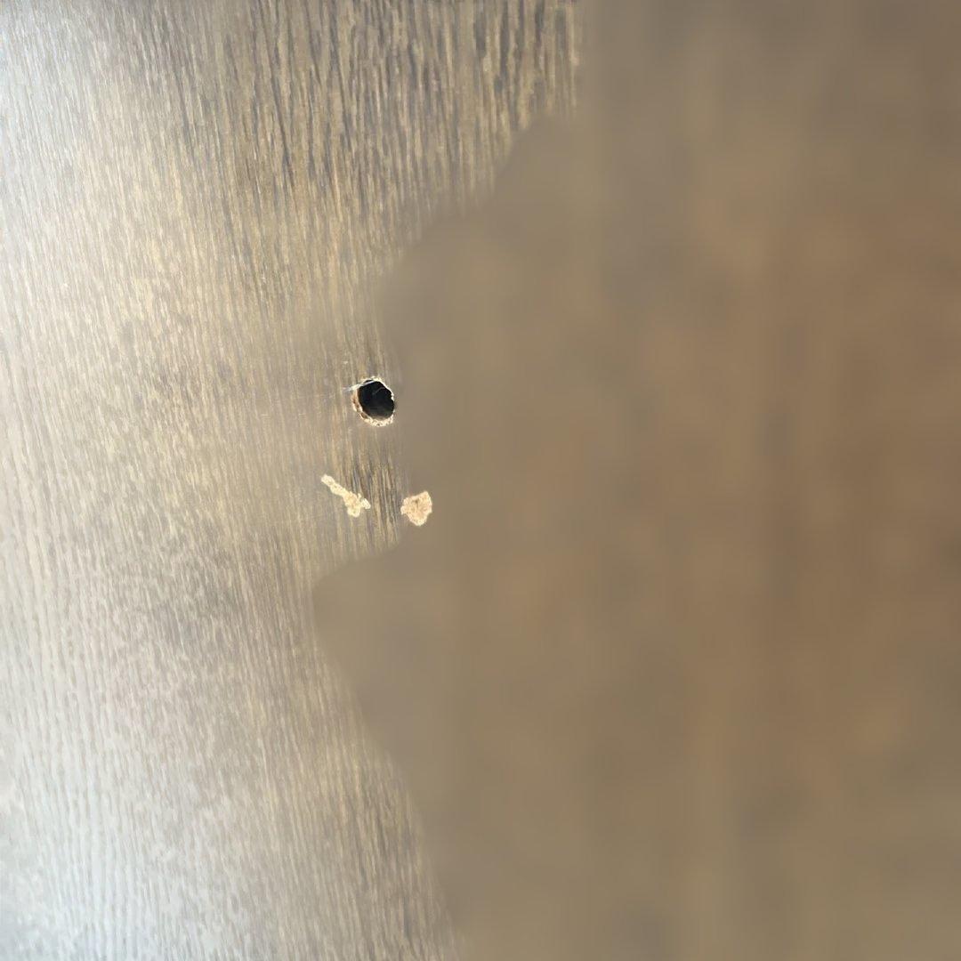 ①浜本工藝　木製学習机 引き出し2個 2点セットの机のみ