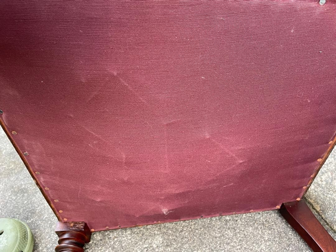 稀少/アンティーク/イギリス製/ナーシングチェア/ダイニングチェア/キャスター付