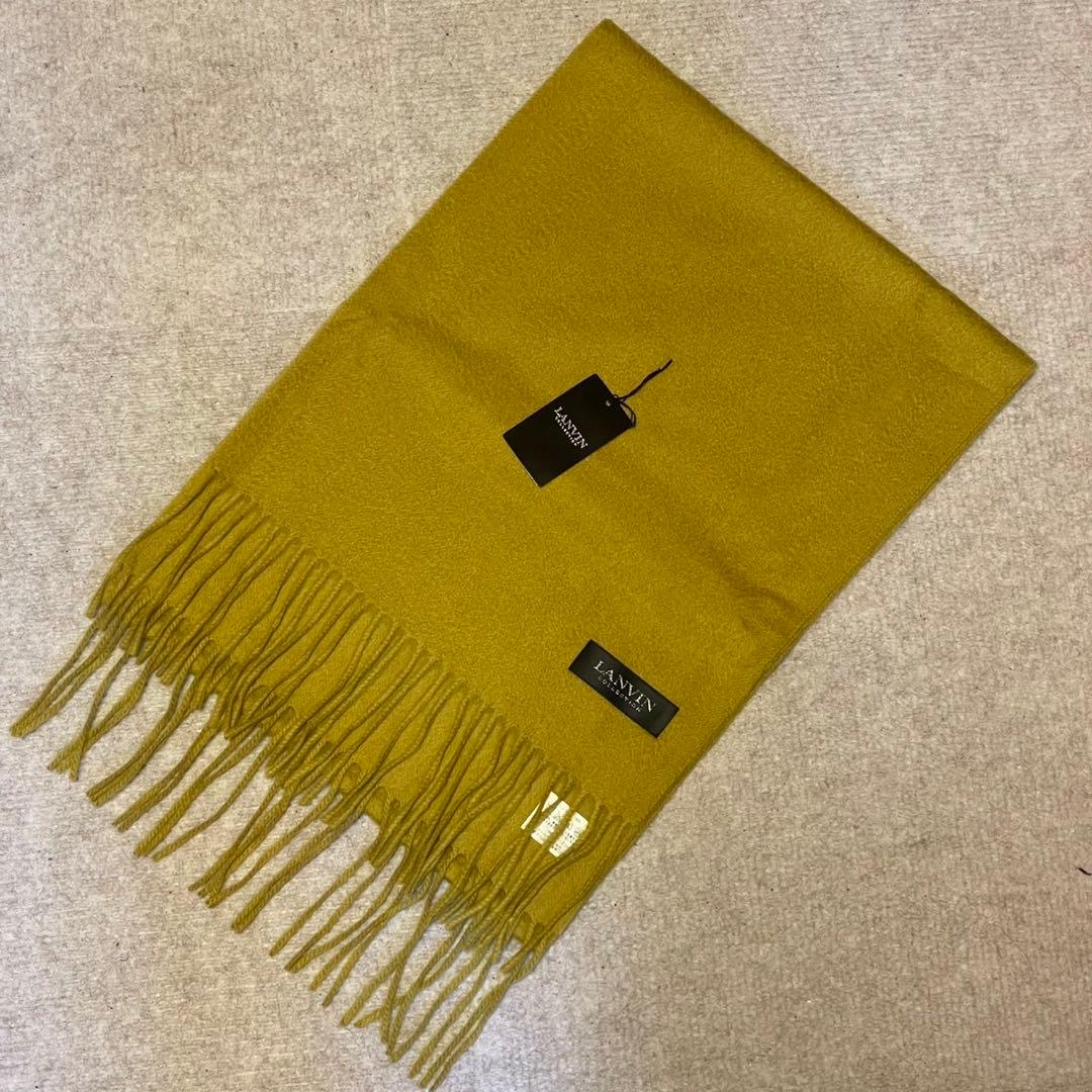 【新品箱入】カシミヤ100% LANVIN ランバン マフラー