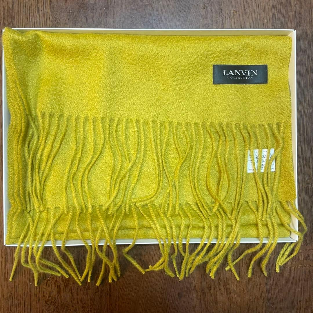 【新品箱入】カシミヤ100% LANVIN ランバン マフラー