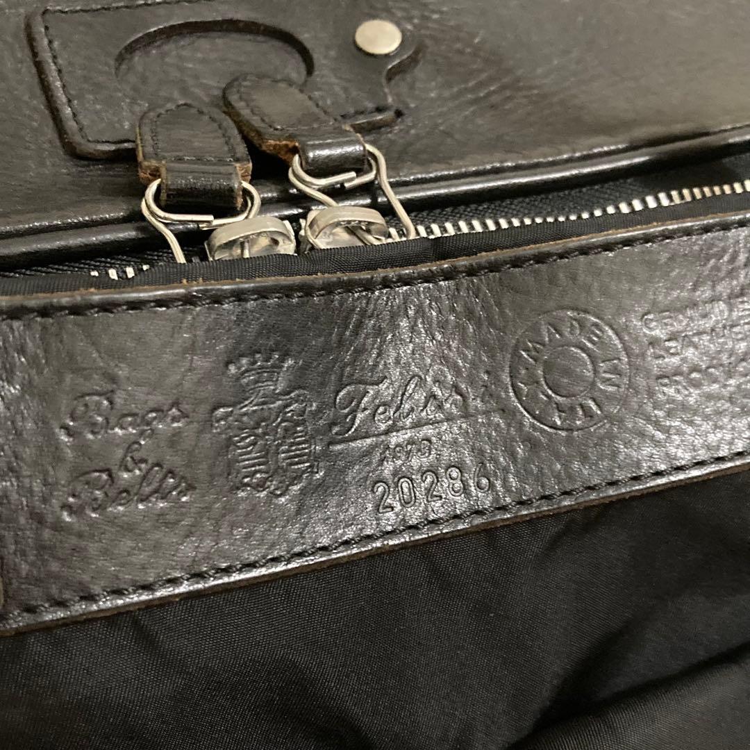 Felisi フェリージ　ボストンバッグ　2way　レザー×ナイロン　20286