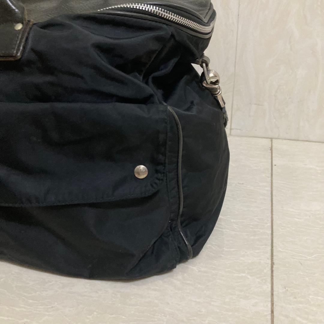 Felisi フェリージ　ボストンバッグ　2way　レザー×ナイロン　20286