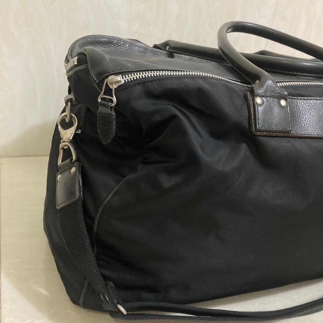 Felisi フェリージ　ボストンバッグ　2way　レザー×ナイロン　20286